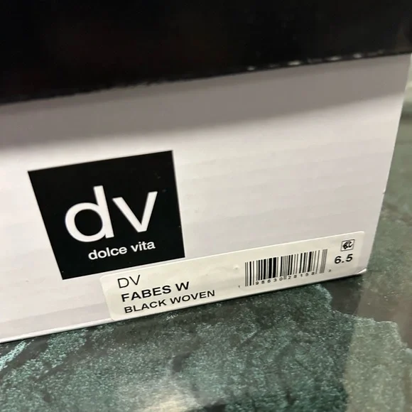 DV Dolce Vita Mulaney Mary Jane Black Woven Shoes - Picture 6 of 7